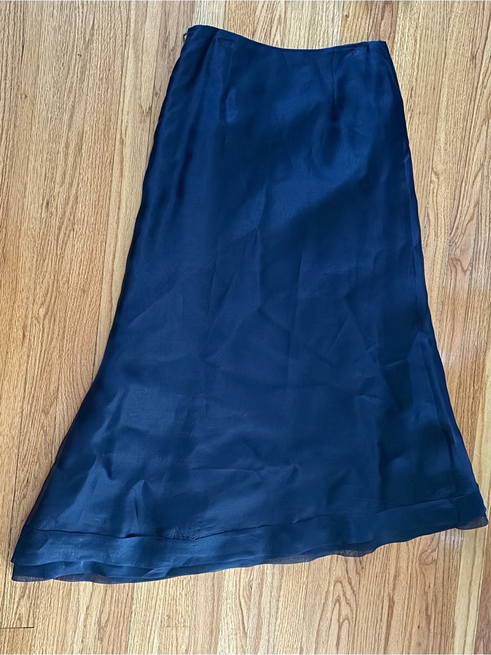 Vintage Kristali Pure Silk Navy Black Tie Strapless Gown Set Shawl Formal Custom - Picture 9 of 14